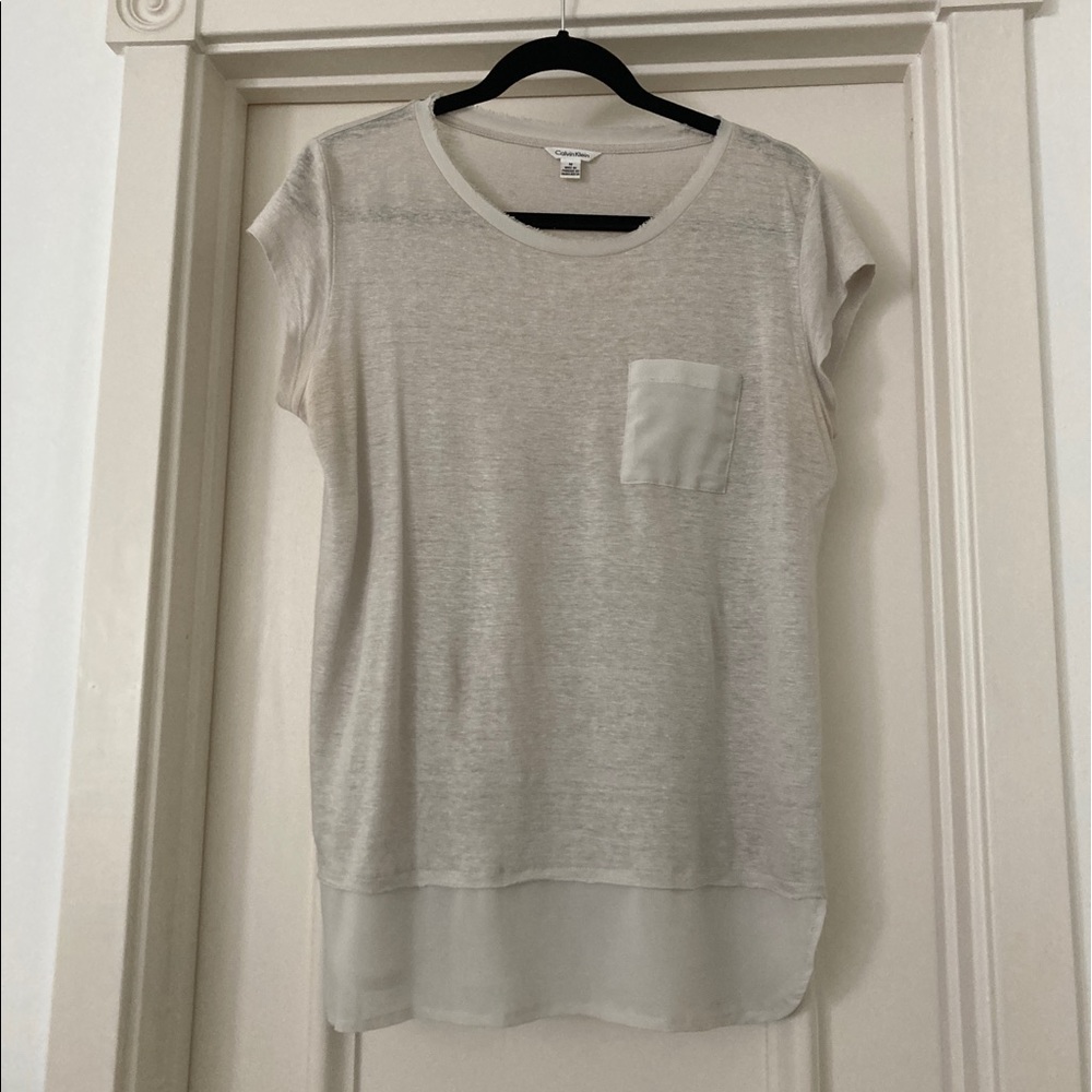 Calvin Klein Linen Tee